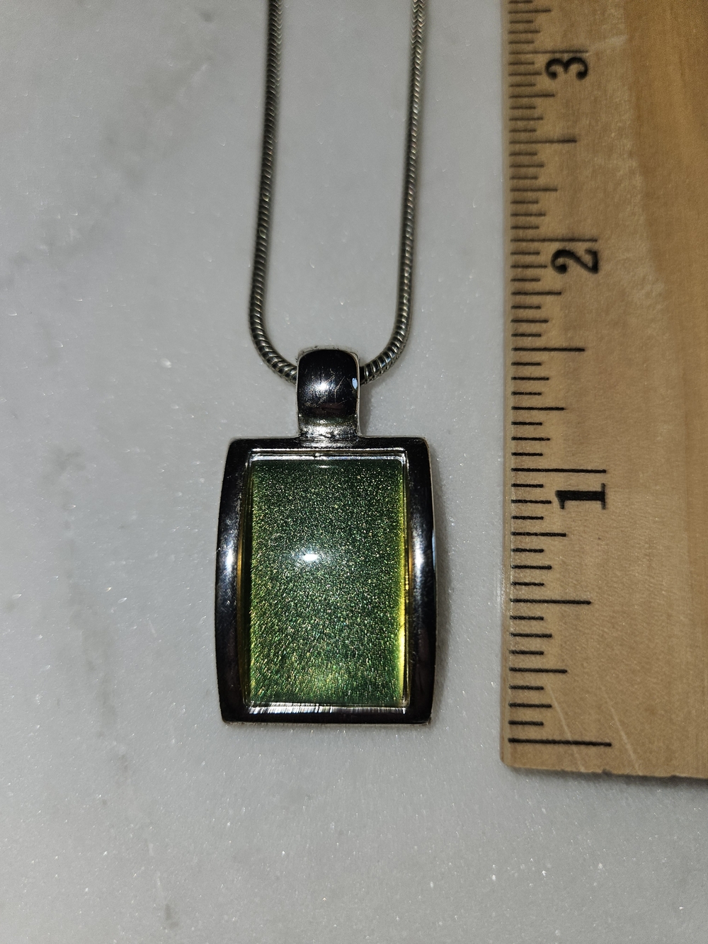 Aqua  Glass Pendant & Earrings